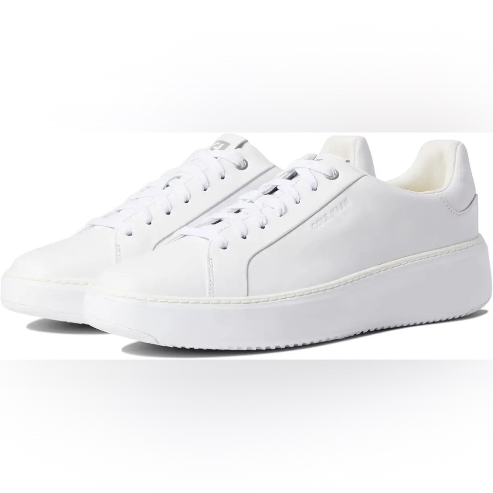 Cole Haan Women's GrandPrø Topspin White Leather Sneakers size 8